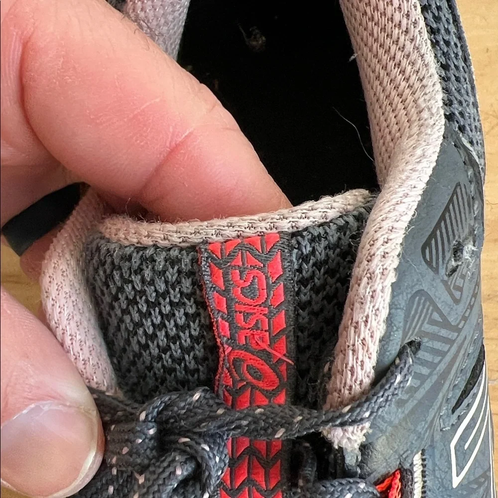 ASICS Charcoal and Coral Athletic Sneakers 8.5W